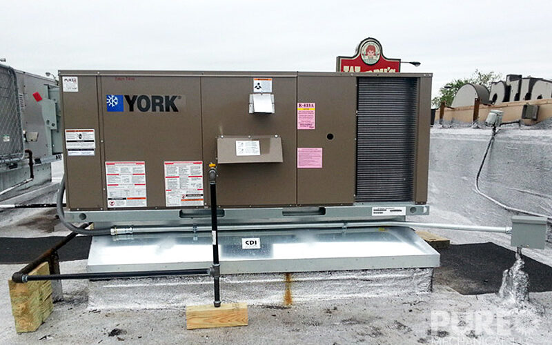 Wendy's Roseland 5 ton rooftop unit install-2